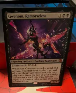 MTG Gwenom, Remorseless (Magic the Gathering Spiderman) Near Mint - Image 1