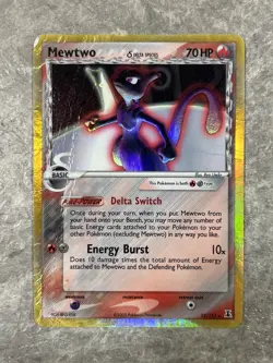 Mewtwo (Delta Species) 12/113 Delta Species Pokemon TCG Holo (DAMAGED HEAVY) DMG - Image 1