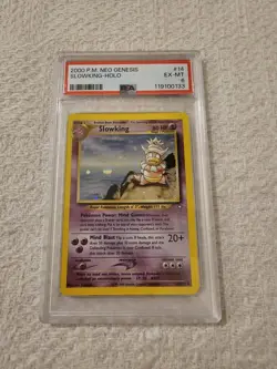Pokemon Neo Genesis Slowking PSA 6 EX-MT Holo Rare PSA #119100133 Make Offer! 🔥 - Image 1