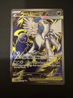 Mega Absol ex Full Art Ultra Rare 161/132 Pokemon Mega Evolution English - Image 1