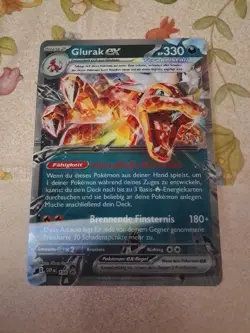 Pokemon Karte XXL Jumbo Glurak EX SVP196 054/091 Wackelbild Promo Deutsch - Image 1
