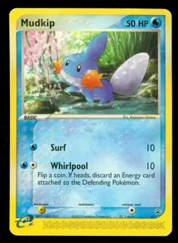 Pokemon MUDKIP 018 - PROMO - - HEAVY PLAY - Image 1