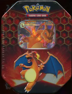 SM Hidden Fates TIN SEALED Charizard GX SM211 (4 Hidden Fates Pokemon Packs) - Image 2