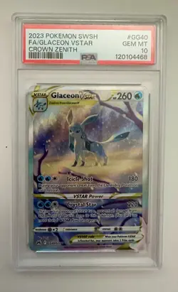 Glaceon Vstar GG40/GG70 Pokemon Crown Zenith 2023 PSA 10 🔥🔥🔥 - Image 1