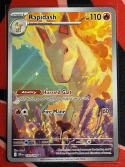Pokemon - Rapidash - 189/182 - SV10: Destined Rivals - Near Mint - Image 1
