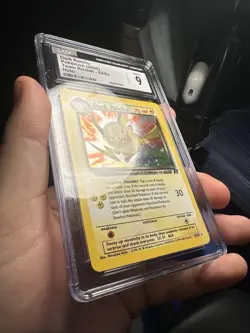 CGC 9 Pokemon Dark Raichu Team Rocket Unlimited Secret Rare Holo #83 - Image 4