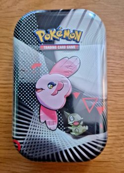Pokemon TCG Black Bolt & White Flare Unova Mini Tin - Alomomola & Axew - NEW - Image 1