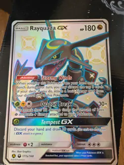 XXL Jumbo Pokemon TCG Rayquaza GX 177a/168 Promo Shiny Englisch Nm - Image 1
