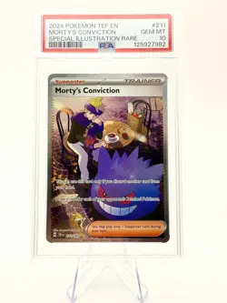 Mortys Conviction 211/162 PSA 10 Temporal Forces 2024 Pokemon - Image 1
