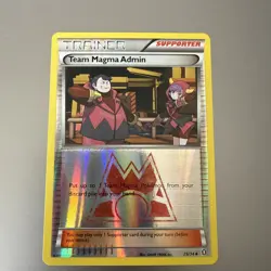 Pokemon TCG - Team Magma Admin 29/34 - Reverse Holo Rare! XY Double Crisis - Image 1