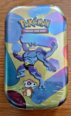 Pokemon TCG S&V 151 Mini Tin (Machamp & Cubone) - Brand New, Sealed - Image 1