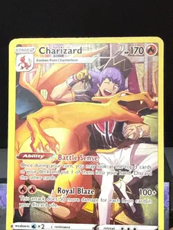 Pokemon Card Charizard TG03/TG30 Lost Origin Trainer Gallery Played - Image 3