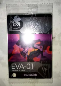 [New, unopened item] Neon Genesis Evangelion Wafer Card "Eva 01" - Image 1