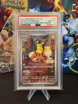 PSA 10 Detective Pikachu 098/SV-P Pre-Order Promo Japanese Pokemon Card MINT - Image 1