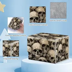 for MTG Commander Deck Box,Card Deck Box for Trading Yugioh MTG,Fits Art Skull - Image 4