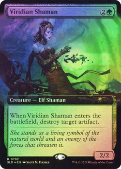 MTG - Viridian Shaman - Extended Art - Foil - Secret Lair - Magic - Image 1