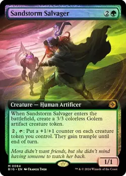 MTG - Sandstorm Salvager - Extended Art - Foil - BIG - Magic the Gathering - Image 1