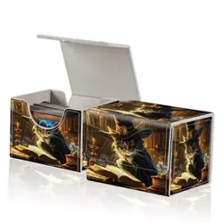 for MTG Commander Deck Box,Card Deck Box for Trading Yugioh Captain Cat - Image 1