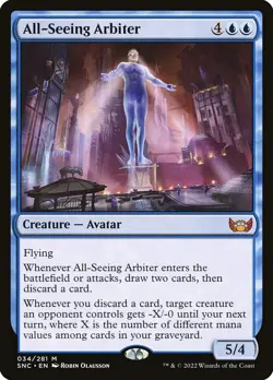 All-Seeing Arbiter #034/281 MTG Streets of New Capenna Mythic NM - Image 1