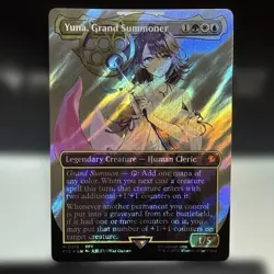MTG Final Fantasy Borderless Surge Foil Yuna Grand Summoner GEM MINT SSP Japan - Image 1
