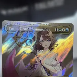 MTG Final Fantasy Borderless Surge Foil Yuna Grand Summoner GEM MINT SSP Japan - Image 2