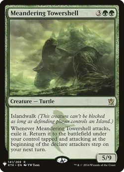 Meandering Towershell #141/269 MTG The List- Khans of Tarkir Rare Near Mint - Image 1