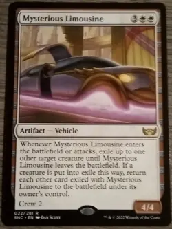 Mysterious Limousine #022/281 MTG Streets of New Capenna Rare Near Mint - Image 1