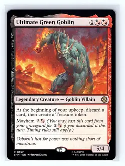 Ultimate Green Goblin #157 Regular Rare MTG 2025 Marvel's Spider-Man (SPM) - Image 1