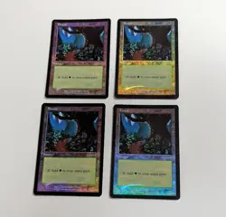 (4X) FOIL ARENA PROMO CARDS Forest 2001 LP/MP MTG Magic the Gathering - Image 1