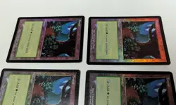(4X) FOIL ARENA PROMO CARDS Forest 2001 LP/MP MTG Magic the Gathering - Image 5