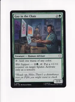 MAGIC THE GATHERING MTG MARVEL'S SPIDER-MAN GUY IN THE CHAIR (#3) - Image 1