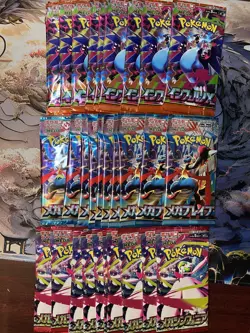 30 mega Japanese Pokemon Booster Packs Assortment Lot TCG Sealed New - Image 1