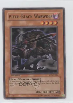Pitch-Black Warwolf 1st Ed. YuGiOh Rise of Destiny #RDS-EN026 2004 READ - Image 1