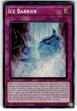 Yugioh! Ice Barrier - RA01-EN071 - Secret Rare - 1st Edition Near Mint, English - Image 1