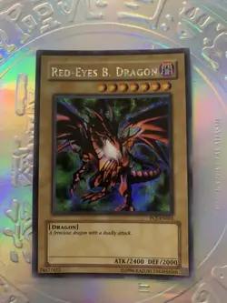 YuGiOh! Red-Eyes B. Dragon PCJ-EN001 Prismatic Secret Rare NM - Image 2