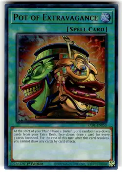 Yugioh! Pot of Extravagance - RA01-EN059 - Ultra Rare - 1st Edition Near Mint NM - Image 1
