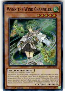 Yugioh! - Wynn The Wind Channeler - RA01-EN018 - Ultra Rare - NM/M - Image 1