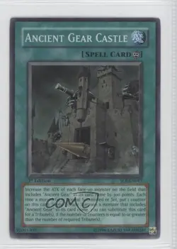 SR - Ancient Gear Castle 1st Ed. YuGiOh Shadow of Infinity #SOI-EN047 2006 READ - Image 1