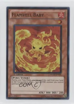 Flamvell Baby 1st Ed. YuGiOh Hidden Arsenal 2 #HA02-EN016 2010 READ - Image 1