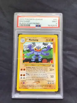Pokemon Cards: Wizards Black Star Promo: Machamp 43 PSA 9 - Image 1