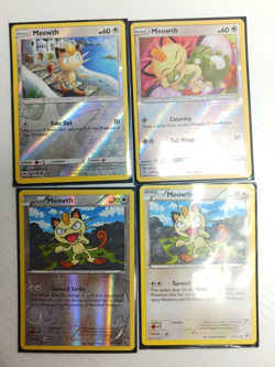 Meowth 147/214 LP/NM Reverse Holo Unbroken Bonds Pokemon Cards LOT of 4 - Image 2