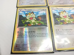 Meowth 147/214 LP/NM Reverse Holo Unbroken Bonds Pokemon Cards LOT of 4 - Image 5
