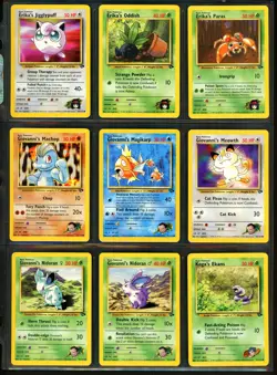 Pokemon GYM CHALLENGE Set COMPLETE Unlimited Edition COMMON Non Holo Cards MINT - Image 3