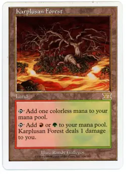 1X KARPLUSAN FOREST [6ED - CLASSIC SIXTH EDITION] - MTG VINTAGE CARD [VERY GOOD] - Image 1