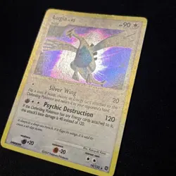 Lugia LV. 43 Pokemon Holo Rare Card 14/132 Secret Wonders Series Vintage LP/NM - Image 2