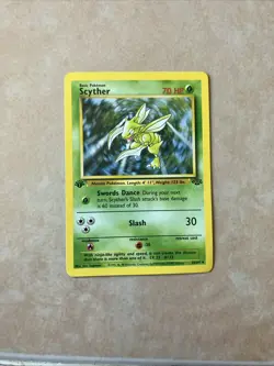 Pokemon Scyther TCG Jungle Card 26/64 Regular 1st Edition Rare - Image 5