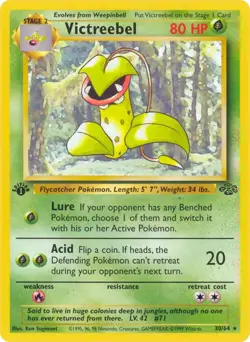 Victreebel 30/64 Rare Jungle 1st Edition Non Holo Pokemon Card - Image 1