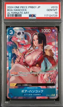 One Piece Card Game - Boa Hancock (Japanese) Foil ST03-013 (PSA 10 GEM MINT) - Image 1