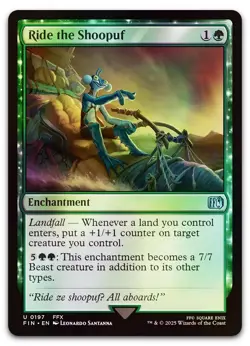 Ride the Shoopuf #197 (Foil) (NM) Final Fantasy FIN Magic MTG - Image 1