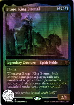 MTG Brago, King Eternal (Foil Etched) (516) | NM Foil | Commander Legends (CMR) - Image 1